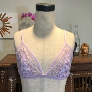 Victoria Secret Lavender Lace Triangle Bralette